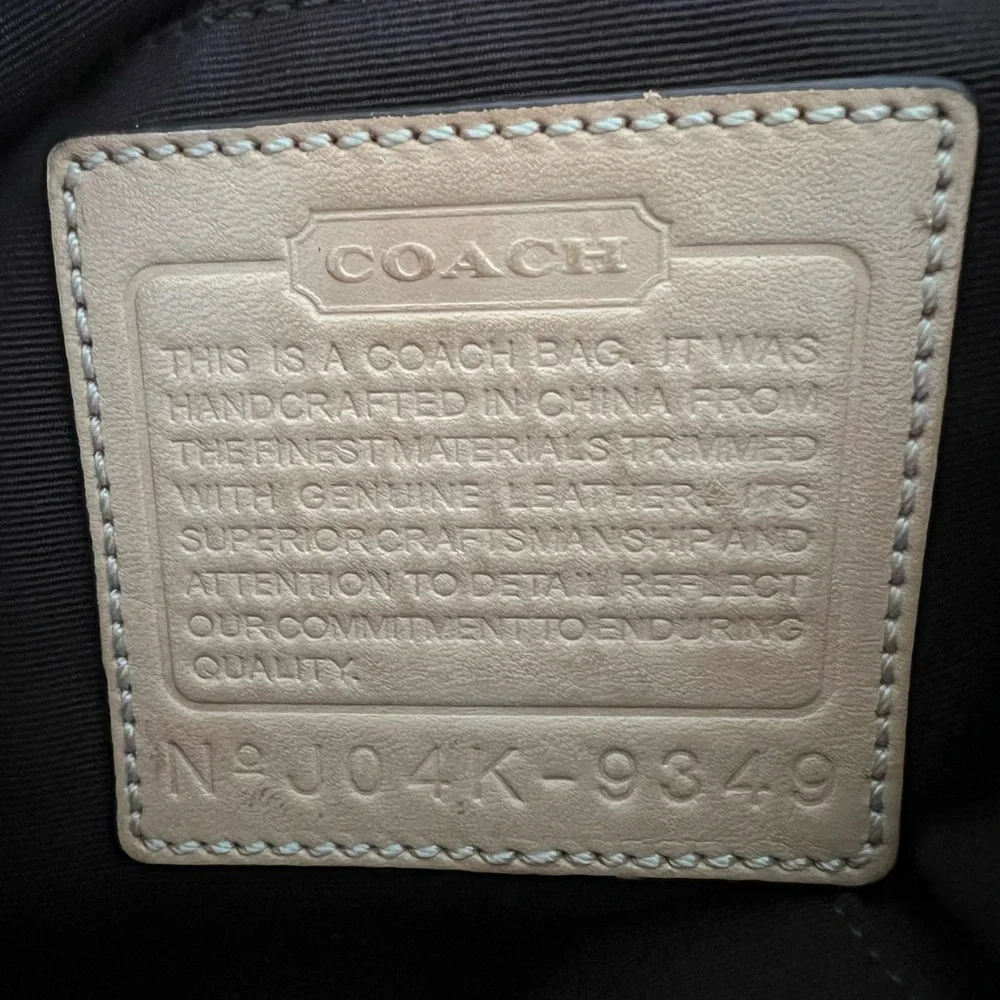 Coach Signature Brown Jacquard 2 Way Bag - Picture 10 of 12